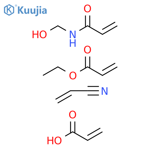 2-Propenoicacid,polymerwithethyl2-propenoate,N-(hydroxymethyl)-2-propenamideand2-propenenitrile,ammoniumsalt structure