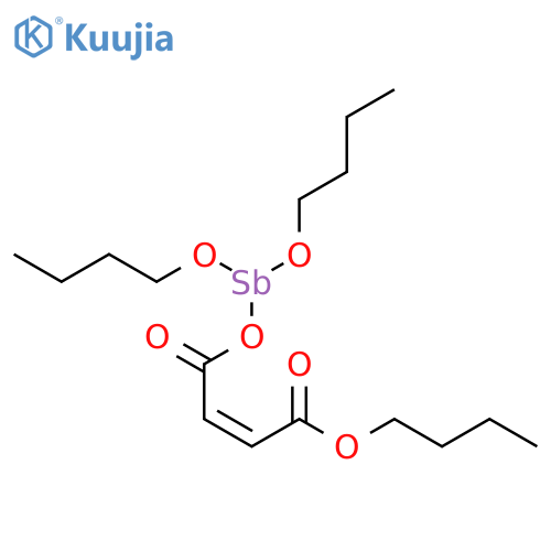 2-Butenoic acid, 4-((dibutoxystibino)oxy)-4-oxo-, butyl ester, (2Z)- structure