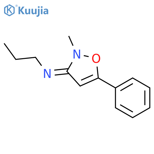 1-Propanamine, N-(2-methyl-5-phenyl-3(2H)-isoxazolylidene)- structure