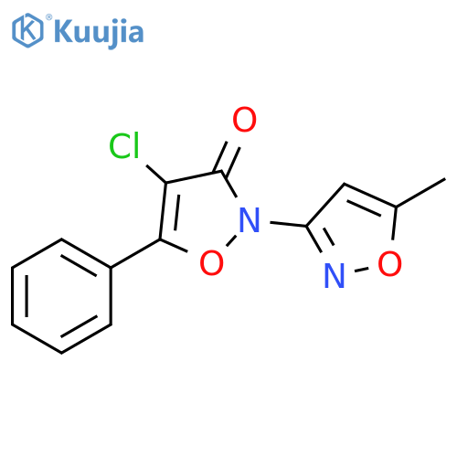 [2(3H),3'-Biisoxazol]-3-one, 4-chloro-5'-methyl-5-phenyl- structure