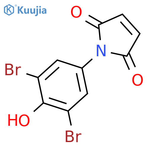 1H-PYRROLE-2,5-DIONE, 1-(3,5-DIBROMO-4-HYDROXYPHENYL)- structure