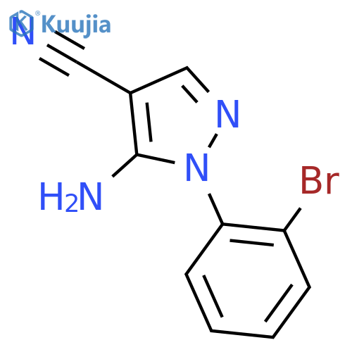 5-Amino-1-(2-bromophenyl)-1H-pyrazole-4-carbonitrile structure