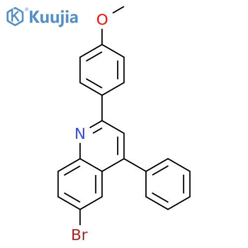 6-bromo-2-(4-methoxyphenyl)-4-phenylquinoline structure