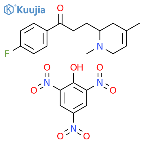 1-Propanone,1-(4-fluorophenyl)-3-(1,2,3,6-tetrahydro-1,4-dimethyl-2-pyridinyl)-,compd. with 2,4,6-trinitrophenol (1:1) structure