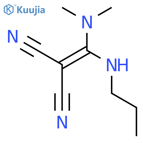 Propanedinitrile, [(dimethylamino)(propylamino)methylene]- structure