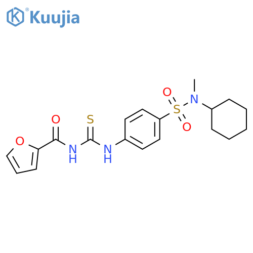 1-{4-cyclohexyl(methyl)sulfamoylphenyl}-3-(furan-2-carbonyl)thiourea structure