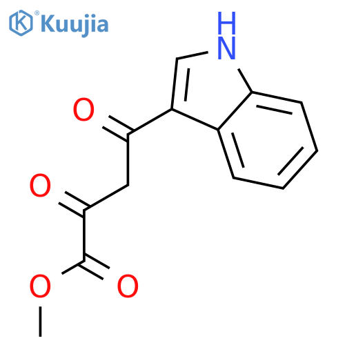 Methyl 4-(1H-indol-3-yl)-2,4-dioxobutanoate structure