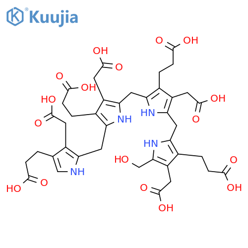 21H-Biline-2,7,12,17-tetrapropanoicacid,3,8,13,18-tetrakis(carboxymethyl)-5,10,15,22,23,24-hexahydro-19-(hydroxymethyl)- structure