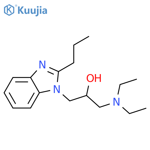 1H-Benzimidazole-1-ethanol,a-[(diethylamino)methyl]-2-propyl- structure