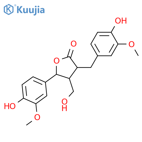 7,9'-Epoxy-8,8'-lignan-3,3',4,4',9,9'-hexol; (7R,8R,8'R)-form, 9'-Ketone (lactone), 3,3'-di-Me ether structure