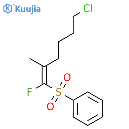 BENZENE, [[(1E)-6-CHLORO-1-FLUORO-2-METHYL-1-HEXENYL]SULFONYL]- structure