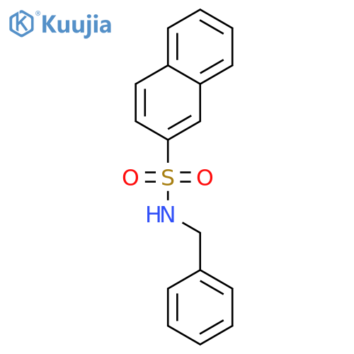 2-Naphthalenesulfonamide, N-(phenylmethyl)- structure