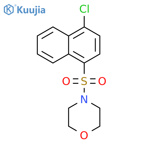4-(4-chloronaphthalen-1-yl)sulfonylmorpholine structure