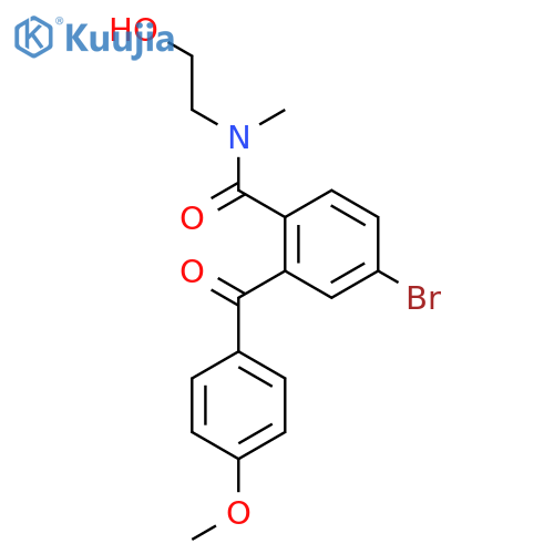 Benzamide,4-bromo-N-(2-hydroxyethyl)-2-(4-methoxybenzoyl)-N-methyl- structure