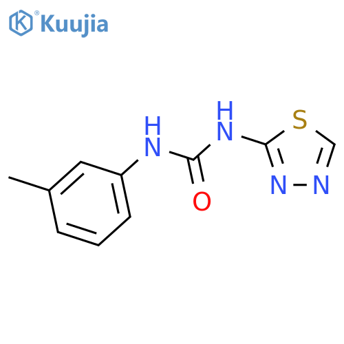 Urea, N-(3-methylphenyl)-N'-1,3,4-thiadiazol-2-yl- structure
