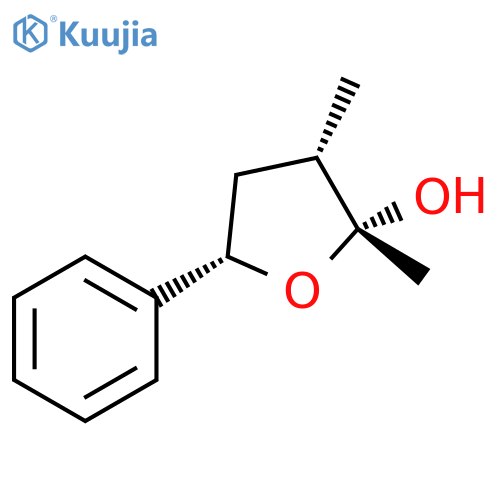 2-Furanol, tetrahydro-2,3-dimethyl-5-phenyl-, (2R,3S,5S)-rel- structure