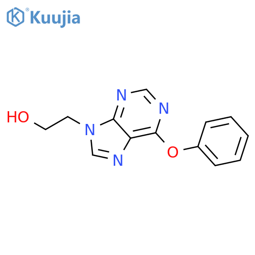 9H-Purine-9-ethanol, 6-phenoxy- structure
