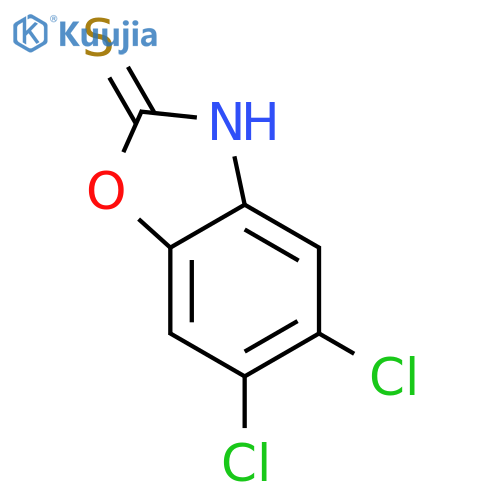 5,6-Dichloro-2(3H)-benzoxazolethione structure