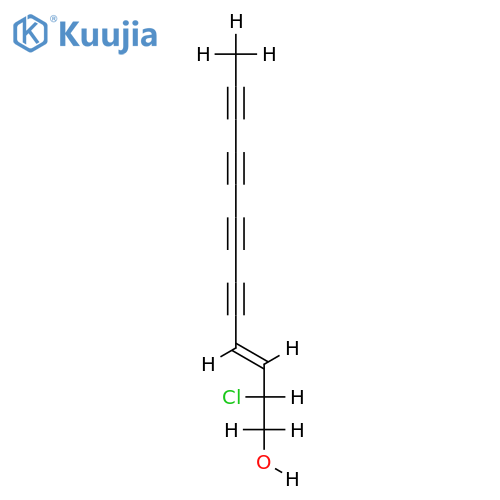 (+-)-2-Chlor-trideca-3-en-5,7,9,11-tetrain-1-ol structure