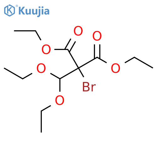Propanedioic acid, bromo(diethoxymethyl)-, diethyl ester structure