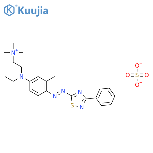 2-((4-((3-Phenyl-1,2,4-thiadiazol-5-yl)azo)-3-methylphenyl)ethylamino)-N,N,N-trimethylethanaminium, hydrogen sulfate structure