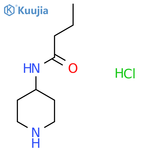 N-(piperidin-4-yl)butanamide hydrochloride structure