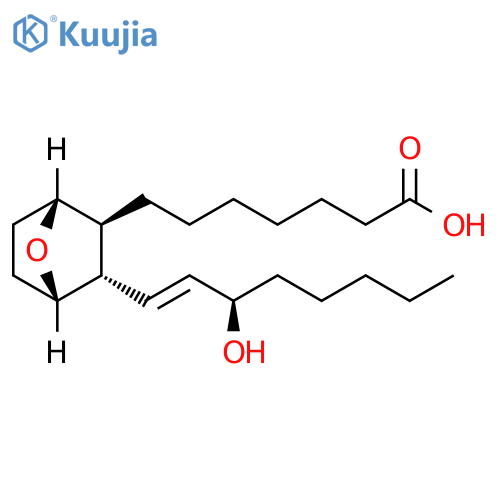 7-Oxabicyclo[2.2.1]heptane-2-heptanoic acid, 3-[(1E,3R)-3-hydroxy-1-octen-1-yl]-, (1R,2S,3S,4S)-rel- structure