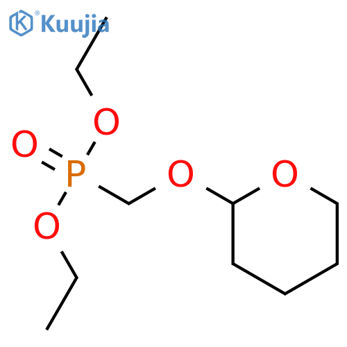 Diethyl (Tetrahydro-2h-pyran-2-yloxy)methylphosphonate structure