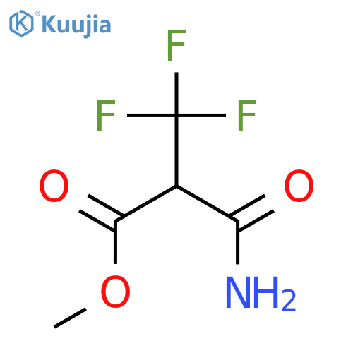 Propanoic acid, 2-(aminocarbonyl)-3,3,3-trifluoro-, methyl ester structure