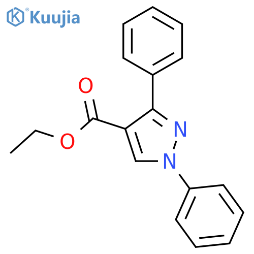 1H-Pyrazole-4-carboxylic acid, 1,3-diphenyl-, ethyl ester structure