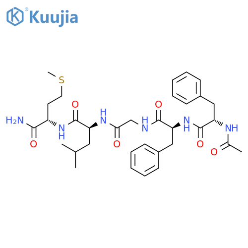 L-Methioninamide, N-acetyl-L-phenylalanyl-L-phenylalanylglycyl-L-leucyl- structure