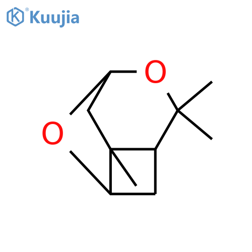 5,9-Dioxatricyclo[4.2.1.03,8]nonane, 4,4,8-trimethyl- structure