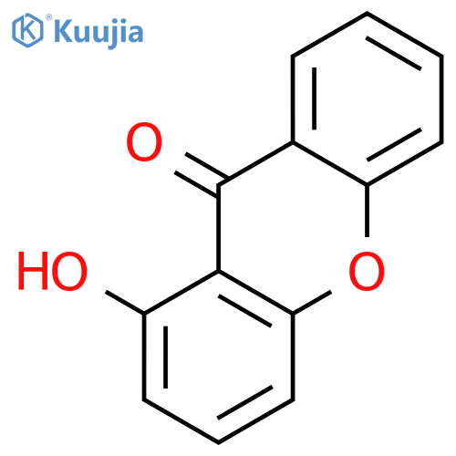 1-hydroxy-9H-xanthen-9-one structure