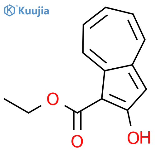 1-Azulenecarboxylic acid, 2-hydroxy-, ethyl ester structure