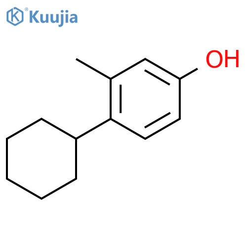4-cyclohexyl-3-methylphenol structure
