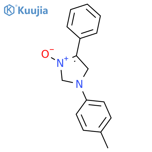1H-Imidazole, 2,5-dihydro-1-(4-methylphenyl)-4-phenyl-, 3-oxide structure