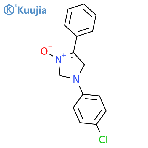 1H-IMIDAZOLE, 1-(4-CHLOROPHENYL)-2,5-DIHYDRO-4-PHENYL-, 3-OXIDE structure