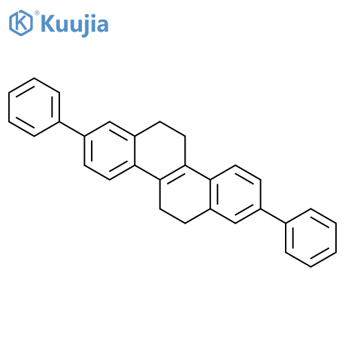 Chrysene, 5,6,11,12-tetrahydro-2,8-diphenyl- structure