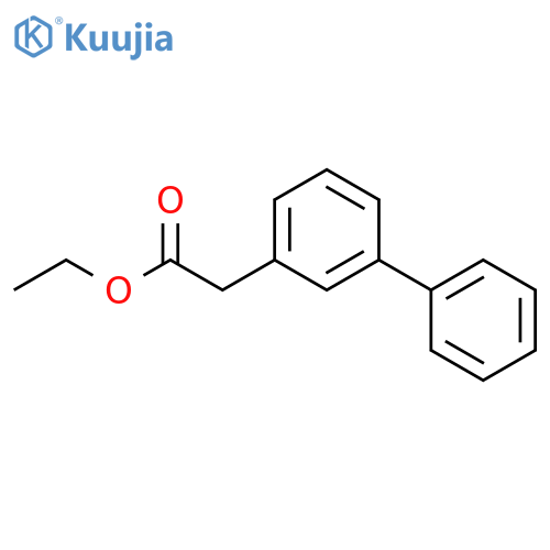 [1,1'-Biphenyl]-3-acetic acid, ethyl ester structure