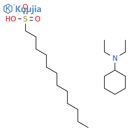 dodecane-1-sulphonic acid, compound with N,N-diethylcyclohexylamine (1:1) structure