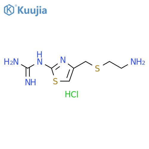 4-\u200b(2-\u200bAminoethyl)\u200bthio\u200bmethyl\u200b-\u200b2-\u200bthiazolyl\u200b-guanidine Dihydrochloride structure