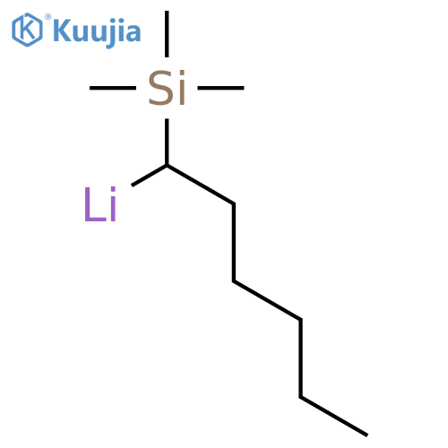 LITHIUM, [1-(TRIMETHYLSILYL)HEXYL]- structure