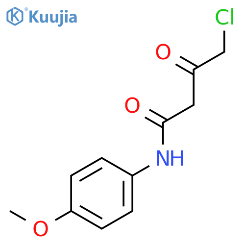 Butanamide, 4-chloro-N-(4-methoxyphenyl)-3-oxo- structure