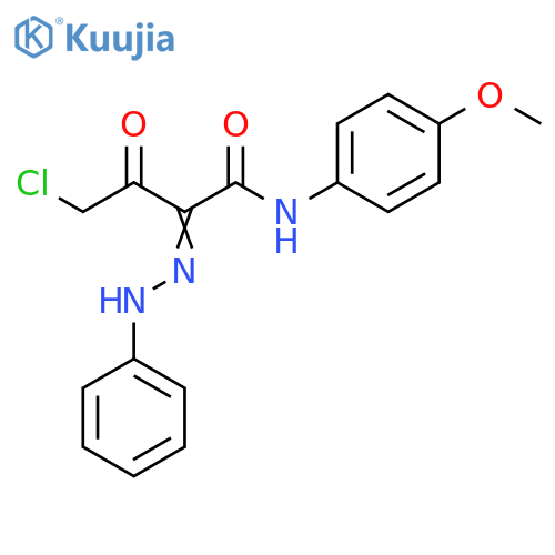 Butanamide, 4-chloro-N-(4-methoxyphenyl)-3-oxo-2-(phenylhydrazono)- structure