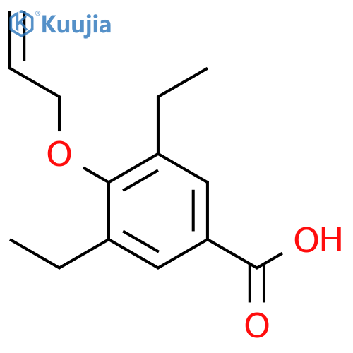 3,5-diethyl-4-(prop-2-en-1-yloxy)benzoic acid structure
