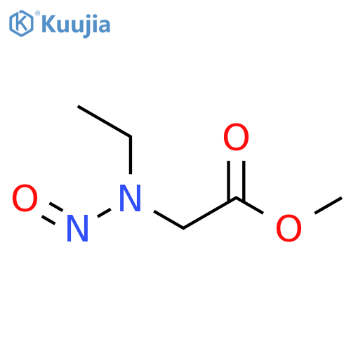 Acetic acid, 2-(ethylnitrosoamino)-, methyl ester structure