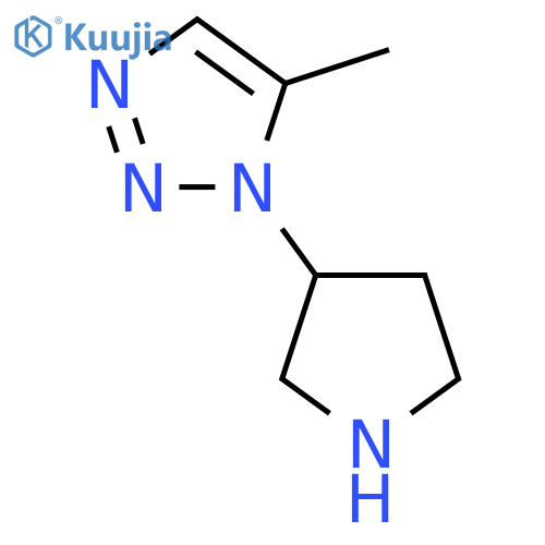 5-Methyl-1-(pyrrolidin-3-yl)-1H-1,2,3-triazole structure