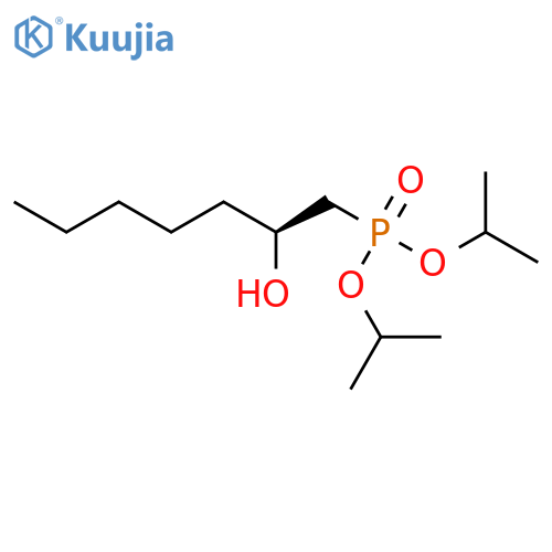 Phosphonic acid, [(2S)-2-hydroxyheptyl]-, bis(1-methylethyl) ester structure