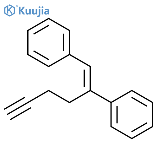 BENZENE, 1,1'-[1-(3-BUTYNYL)-1,2-ETHENEDIYL]BIS- structure