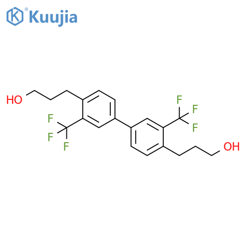 [1,1'-Biphenyl]-4,4'-dipropanol, 3,3'-bis(trifluoromethyl)- structure